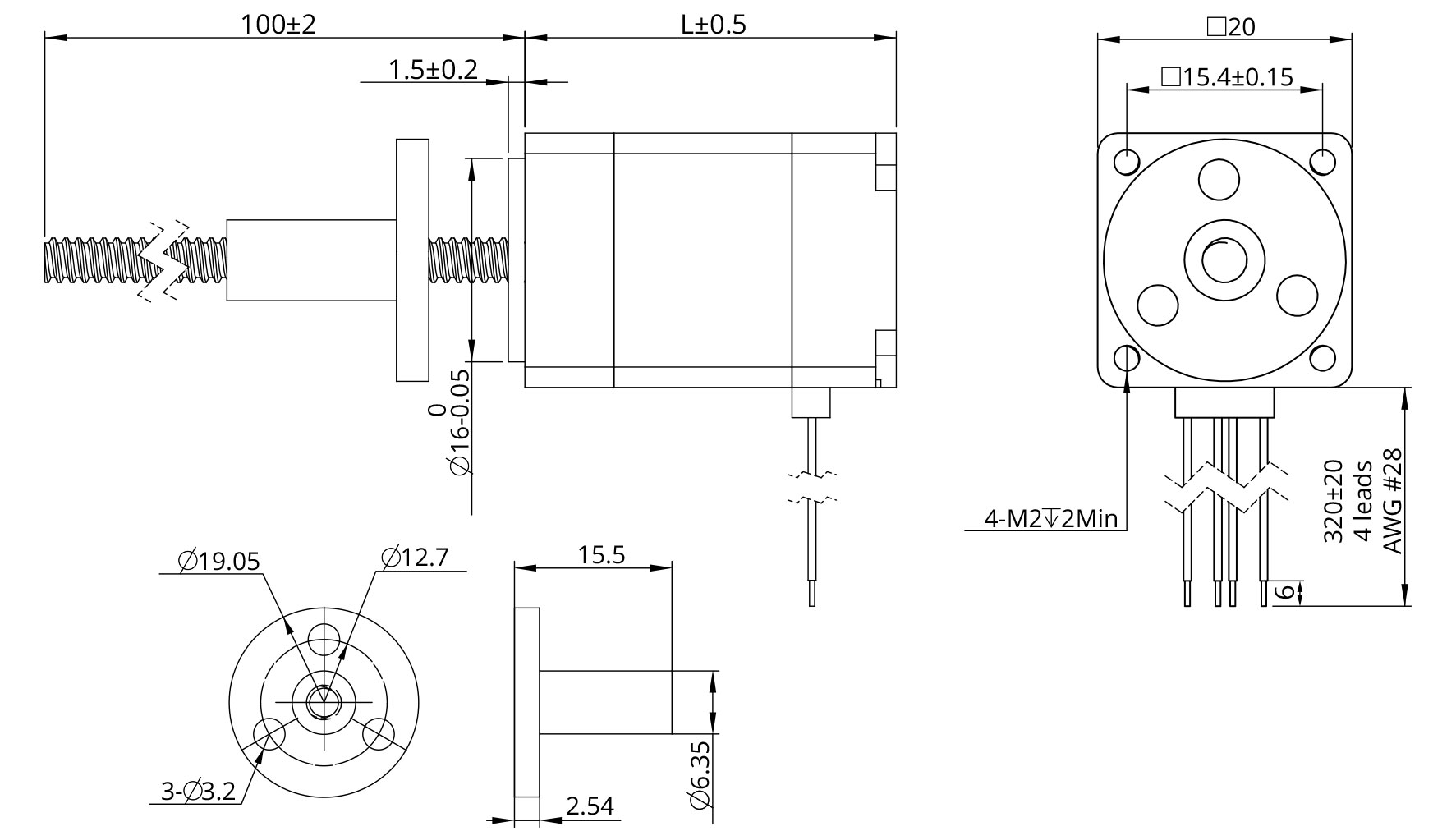 external actuator demension