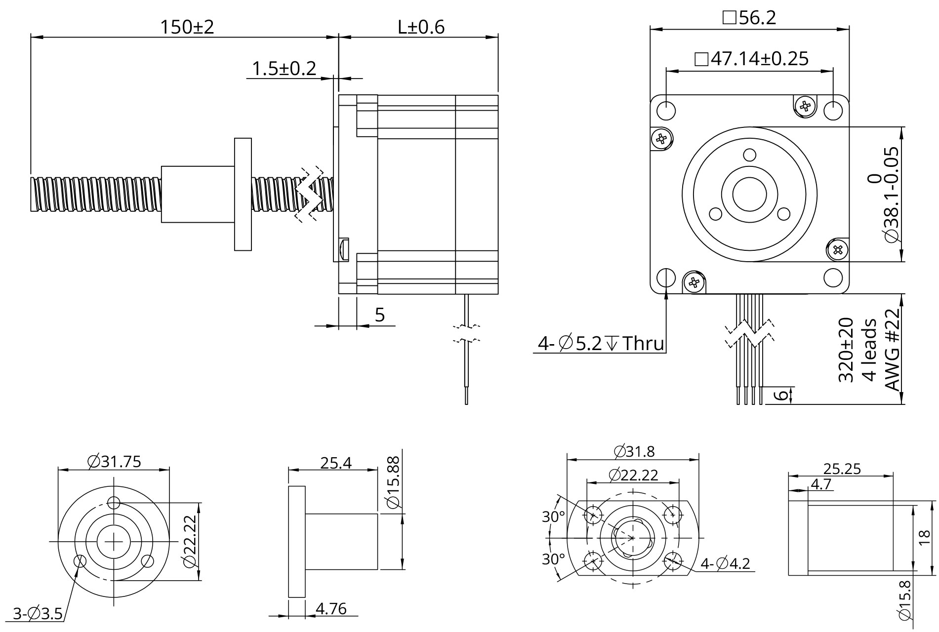 external actuator demension