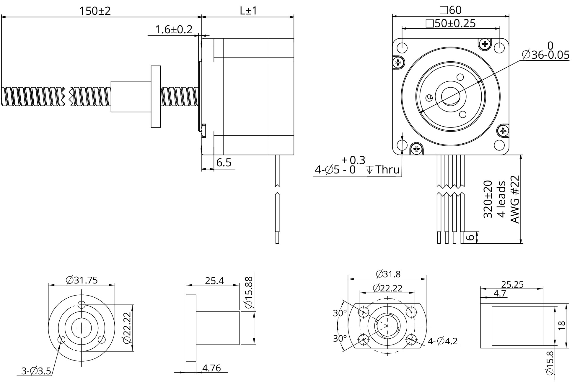 external actuator demension