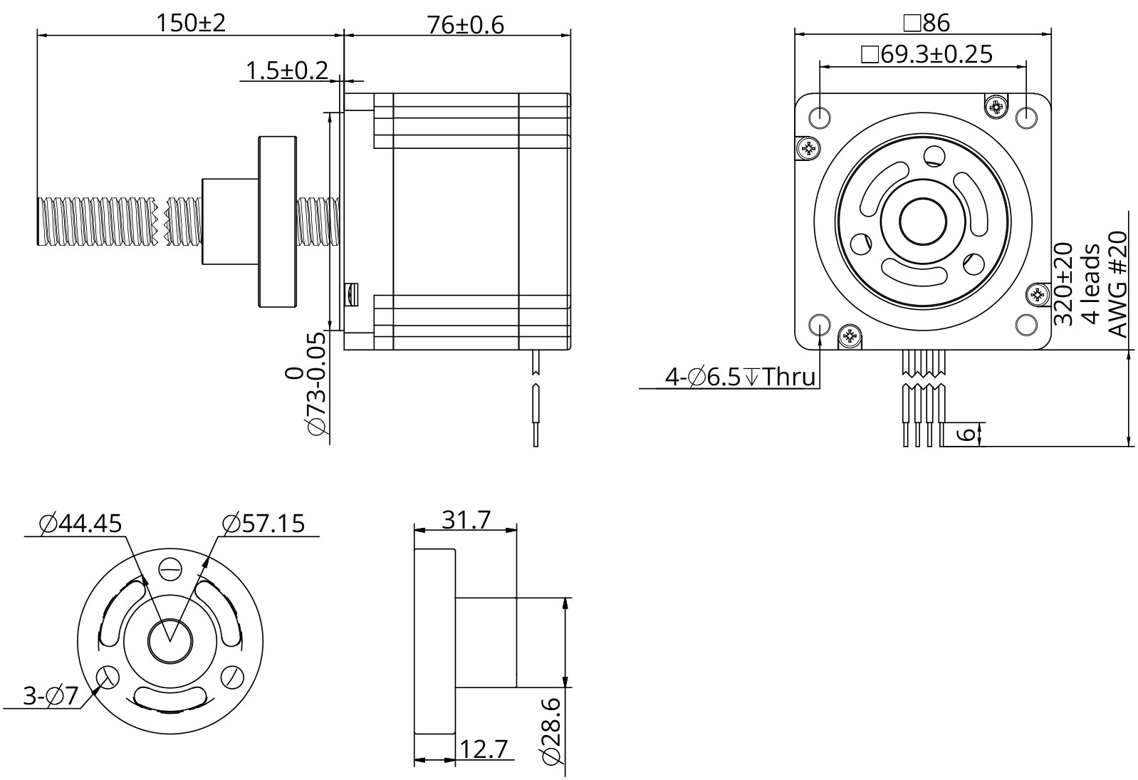 external actuator demension