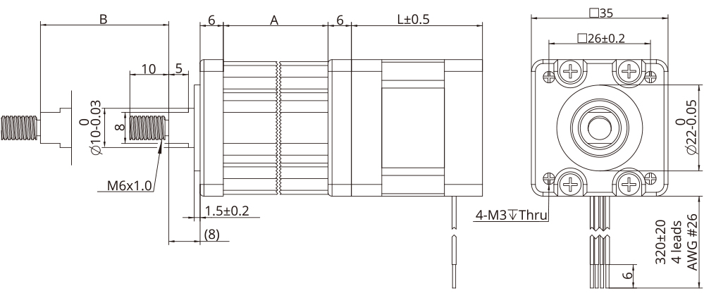 capvie(Electrical Cylinder) actuator demension