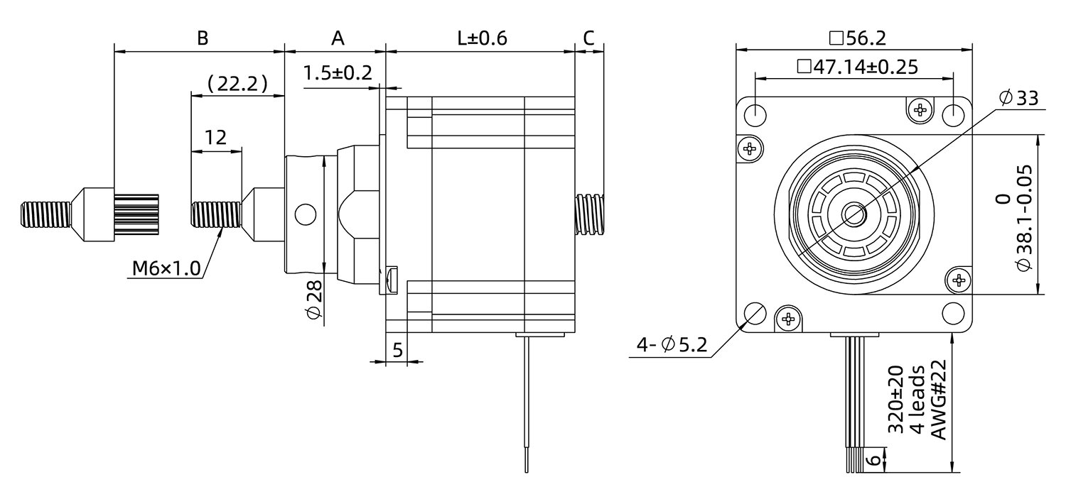 kaptive actuator demension