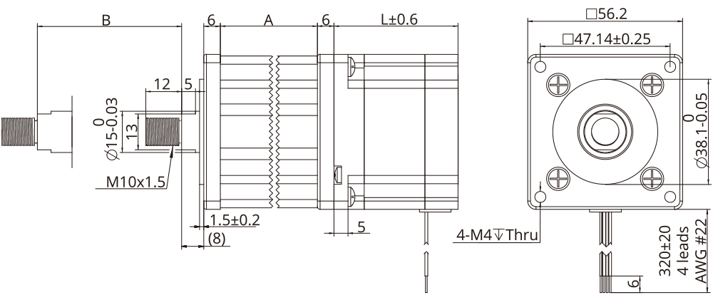 capvie(Electrical Cylinder) actuator demension