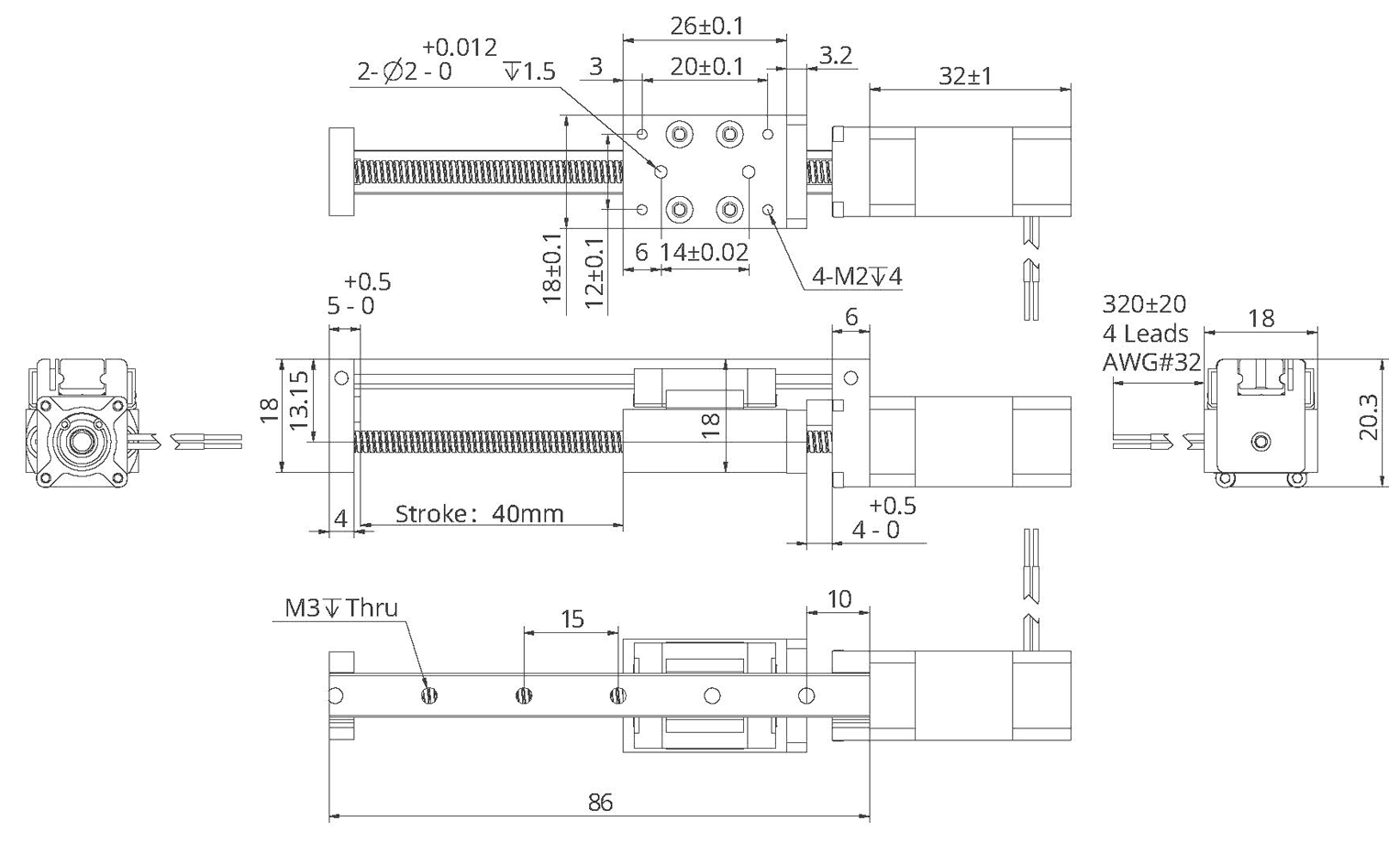 external actuator demension