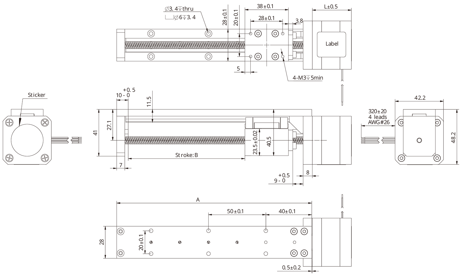 external actuator demension